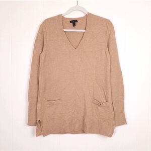 J. Crew Camel V-Neck Sweater